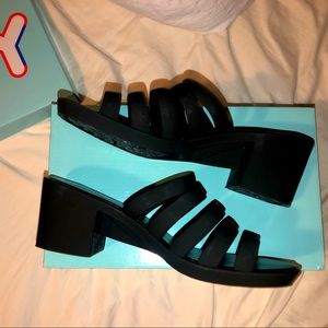 🖤Jeffery Campbell Chunky Black Heel Sandal🖤